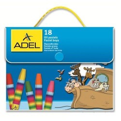 Adel - Adel Çantalı Pastel Boya 18 Renk