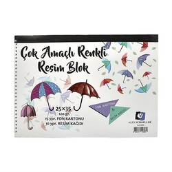 Alex Schoeller Çok Amaçlı Resim Defteri 120gr 25x35cm 25 Yaprak - Alex Schoeller