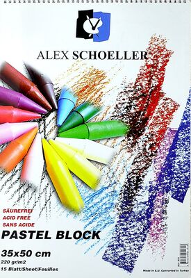 Alex Schoeller Pastel Blok 220gr 35x50cm 15yp - 1