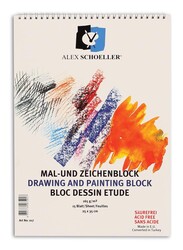Alex Schoeller - Alex Schoeller Teknik Çizim ve Resim Defteri 165 gr 25x35 cm