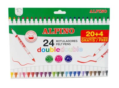 Alpino AR-002058 Çift Yönlü Keçeli Kalem 24’lü - 1