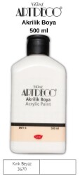 Artdeco Akrilik Boya 500 ml.Kırık Beyaz - Artdeco