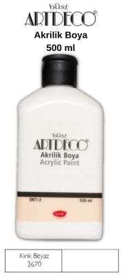 Artdeco Akrilik Boya 500 ml.Kırık Beyaz - 1