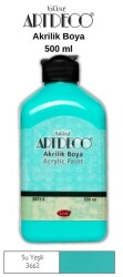 Artdeco Akrilik Boya 500 ml.Su Yeşili - Artdeco