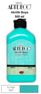 Artdeco Akrilik Boya 500 ml.Su Yeşili - 1