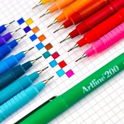 Artline 200 Fineliner 0.4 mm Çizim Kalemi 20 Renk Set - 2