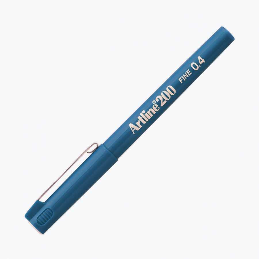 Artline 200 Fineliner 0.4 Mm Çizim Kalemi Gök Mavi