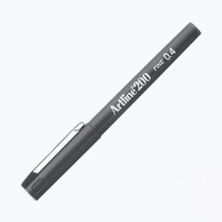 Artline 200 Fineliner 0.4 mm Çizim Kalemi Gri - Artline
