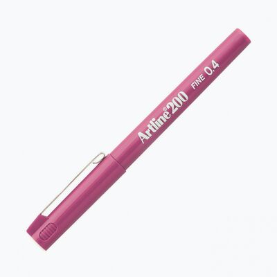 Artline 200 Fineliner 0.4 mm Çizim Kalemi Pembe - 1