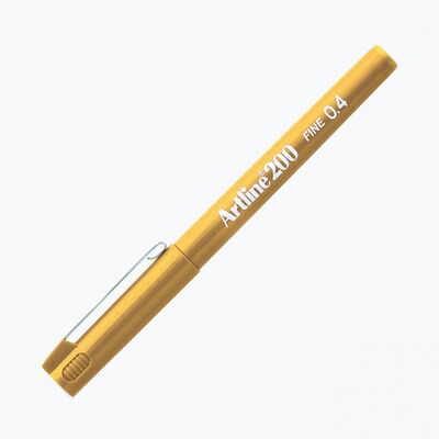 Artline 200 Fineliner 0.4 mm Çizim Kalemi Sarı - 1
