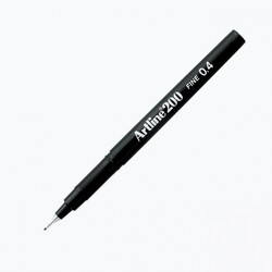Artline - Artline 200 Fineliner 0.4 mm Çizim Kalemi Siyah
