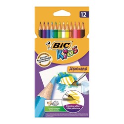 Bic Aquacouleur Kuru Sulu Boya 12 Renk - Bic