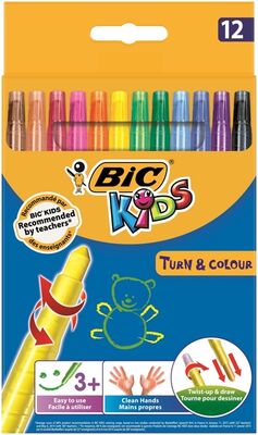 Bic Kids Çevirmeli Pastel 12 Renk - 1
