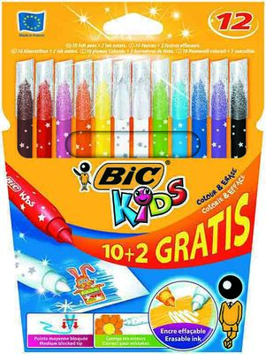 Bic Magic Silinebilir Keçeli Kalemi 10+2 Renk - 1