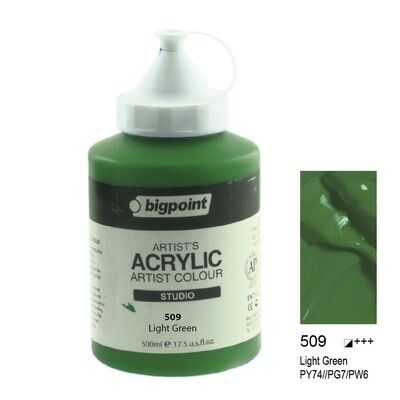Bigpoint Akrilik Boya 500 ml Light Green 509 - 1