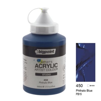 Bigpoint Akrilik Boya 500 ml Phthalo Blue 450 - 1