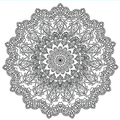 Bigpoint Baskılı Pres Tuval 30x30cm Mandala - 1