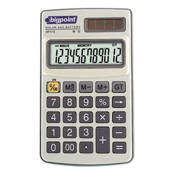 Bigpoint BP515 Hesap Makinesi Cep Tipi 12 Hane - Bigpoint