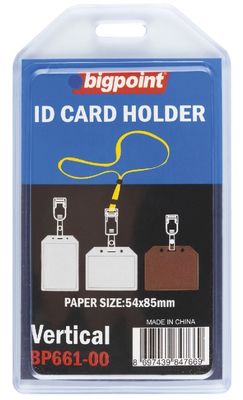 Bigpoint Kart Kabı Dikey Şeffaf 54x85mm 100'lü Kutu - 1