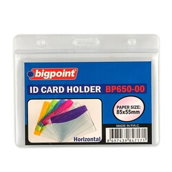 Bigpoint - Bigpoint Korumalı Kart Poşeti Yatay Şeffaf 85x55mm