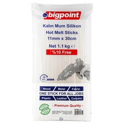 Bigpoint Mum Çubuk Silikon Kalın 11mm x 30cm (1.1 Kilogram) - Bigpoint