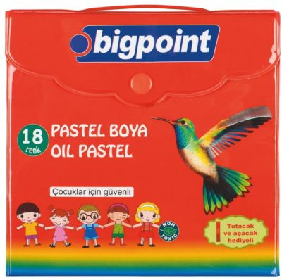 Bigpoint Pastel Boya 18 Renk Çantalı - 1