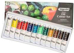 Bigpoint Yağlı Boya Seti 12 ml Tüp x 12 Renk - Bigpoint