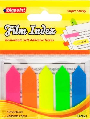 Bigpoint Yapışkanlı Film Index Ok 5 Renk - 1