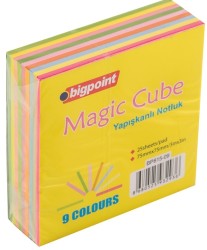 Bigpoint Yapışkanlı Not Kağıdı Neon Küp 225 Yaprak 9 Renk - 1