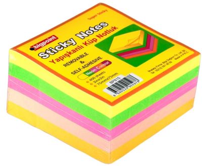 Bigpoint Yapışkanlı Not Kağıdı Super Sticky Küp 5 Renk 400 Yaprak - 1