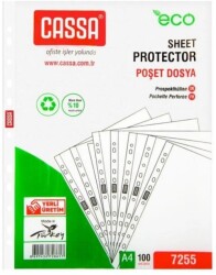 Cassa Poşet Dosya Eco 35 Mikron 100'lü Paket - Cassa