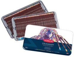 Derwent Coloursoft 72'li Metal Kutu - Derwent