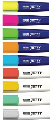 Dong-A Jetty Parlak- Pastel Renk Fosforlu Kalem 9 lu - 1