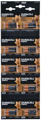 Duracell AAA Kartela 2x10=20'li İnce Kalem Pil - 1