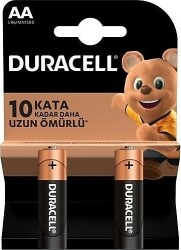 Duracell Alkalin AA LR6/MN1500 Kalem Pil 2'li - Duracell