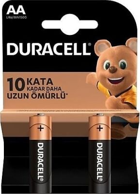 Duracell Alkalin AA LR6/MN1500 Kalem Pil 2'li - 1