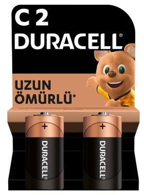 Duracell Alkalin C Orta Boy Pil 2'li Paket - 1
