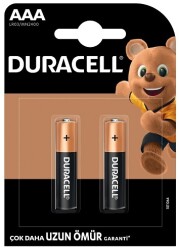 Duracell LR03/MN2400 Alkalin AAA İnce Kalem Pil 2'li - Duracell