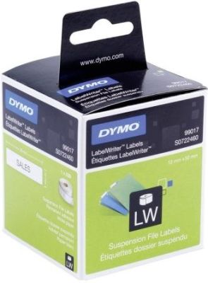Dymo Lw Askılı Dosya Etiketi 220 Etiket/Paket 50x12 mm (99017) - 6 lı pk. - 1