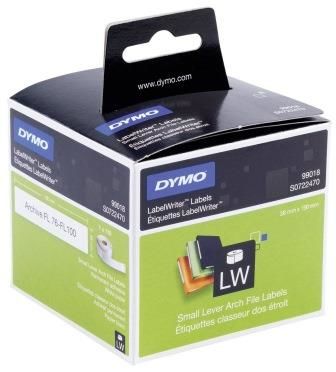Dymo LW Dar Klasör Sırt Etiketi 110 etiket/paket 190x38mm (99018) - 6 lı pk. - 1