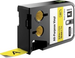Dymo XTL Çok Amaçlı Vinil 19 mmx7 m Sarı/Siyah - Dymo