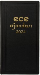 Ece 2024 Asya 17x33 Günlük Çizgili Ticari Ajanda - Ece
