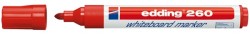 Edding 260 Beyaz Yazı Tahtası Kalemi Kırmızı - Edding