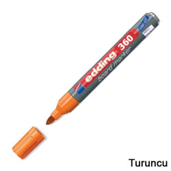 Edding 360 Beyaz Yazı Tahtası Kalemi Turuncu - Edding