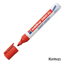 Edding - Edding 360XL Beyaz Yazı Tahtası Kalemi Kırmızı