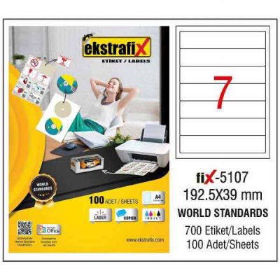 Ekstrafix Laser Etiket 192,5x39 mm - 1