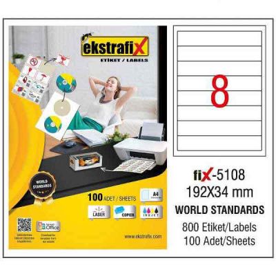 Ekstrafix Laser Etiket 192x34 mm - 1