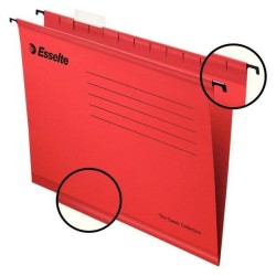 Esselte - Esselte 9031 Pendaflex Ekonomi Askılı Dosya Kırmızı - 25 li Paket