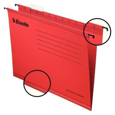 Esselte 9031 Pendaflex Ekonomi Askılı Dosya Kırmızı - 25 li Paket - 1