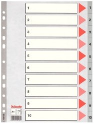 Esselte Separatör A4 1-10 Rakam - Esselte